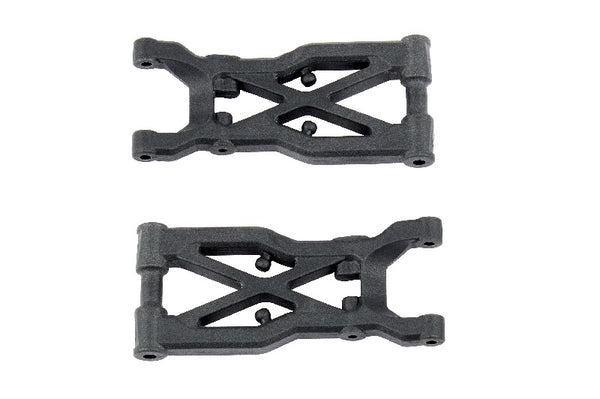 Associated RC10B74 Rear Suspension Arms, hard (No Shim)