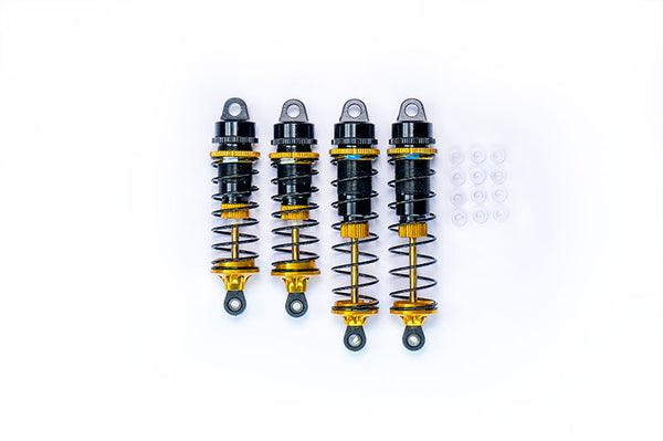 Koswork RC10 12mm Gold / Blue Big Bore Buggy Shock Set (F & R) Team Associated