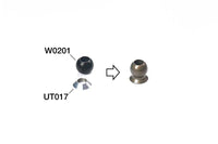 Koswork Kyosho 5.8mm Hard Anodized 7075 Flanged Pivot Ball (4)