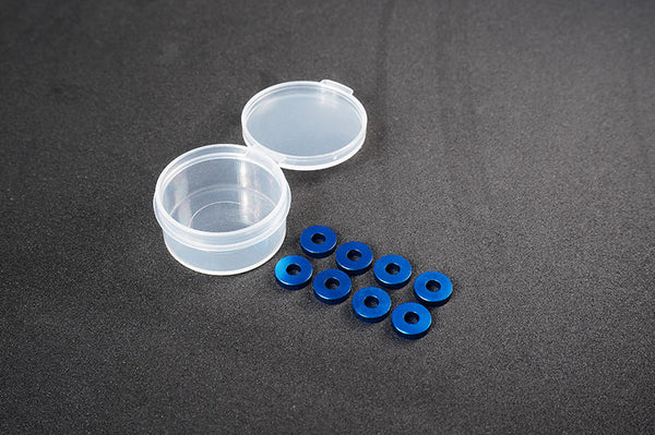 Koswork 3x8x2mm 3mm Aluminum Washer Blue (8pcs)