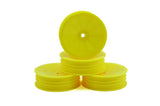 JConcepts 12mm Hex Mono 2.2 "Slim" Front Wheels (4) (B6/RB6/SRX2/YZ2) (Yellow)