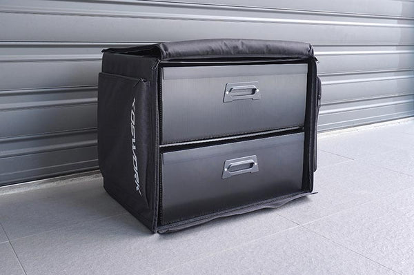 Koswork 1/10 Compact 3 Drawer PP Frame Buggy Bag (1/10, 1 Large & 2 Medium)