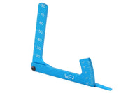 Yeah Racing Aluminum 3-in-1 Camber Gauge (Blue)